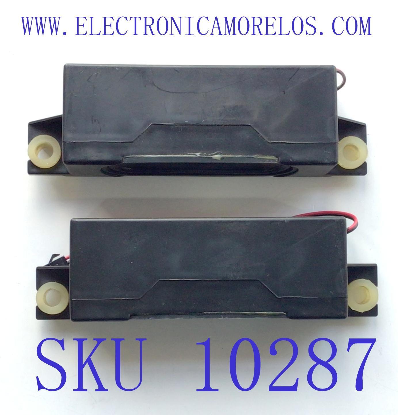 KIT DE BOCINAS ORIGINALPARA TV HISENSE 2 PIEZAS / NUMERO DE PARTE VIT3016-8W8Ω-01-BBY/ROH / JIEFU / MODELO 40H5 / 325HB